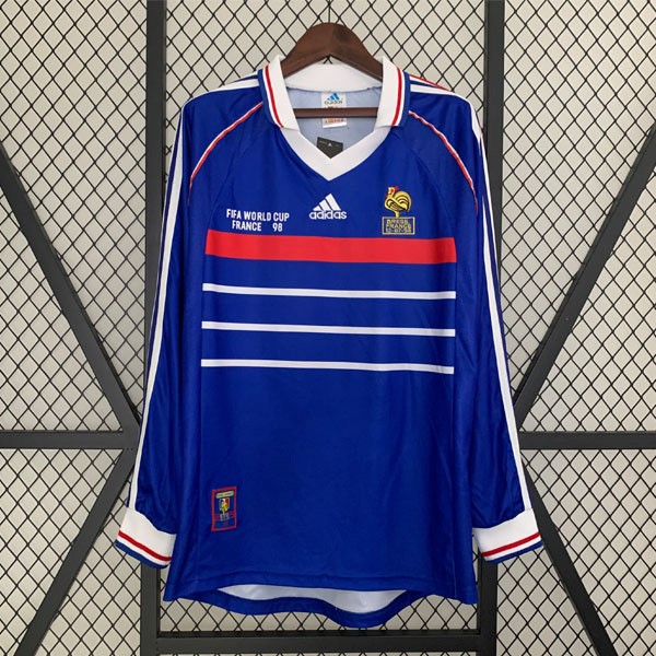 Tailandia Camiseta Francia Primera Equipación ML Retro 1998